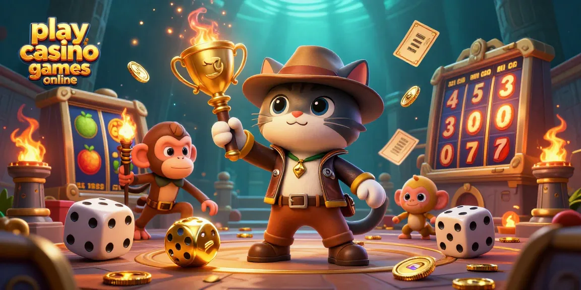 Experience the thrill as you play casino games online with vibrant 3D elements and engaging characters