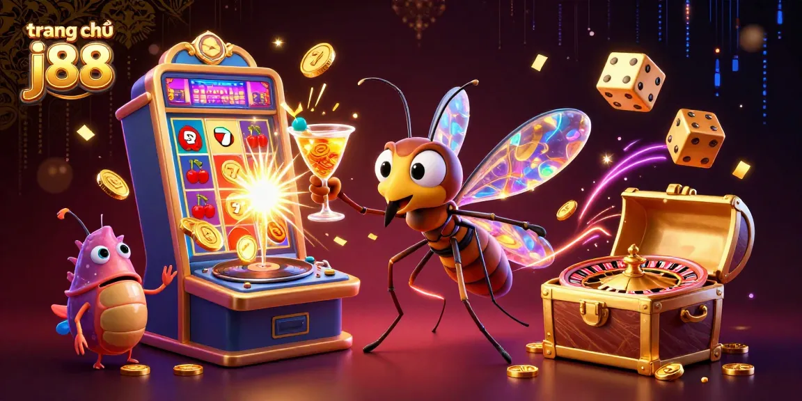 Engage in exciting games at trang chủ j88 with vibrant casino illustrations and dynamic elements.