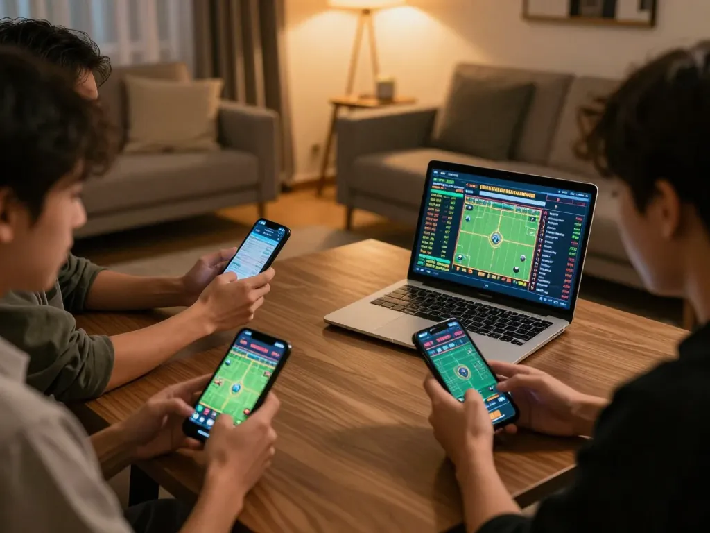 Experience fun88 with thrilling online sports betting during a social gathering.