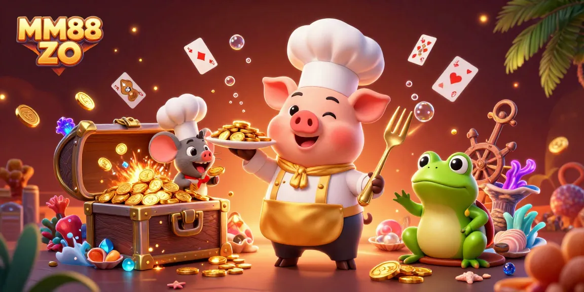 Experience the thrill of MM88 ZO gaming with vibrant characters and dynamic treasures.