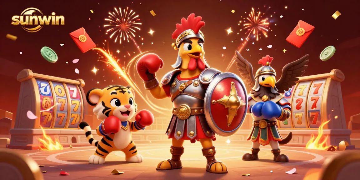 Experience the excitement of sunwin's vibrant gaming scene with colorful slots and dynamic characters.