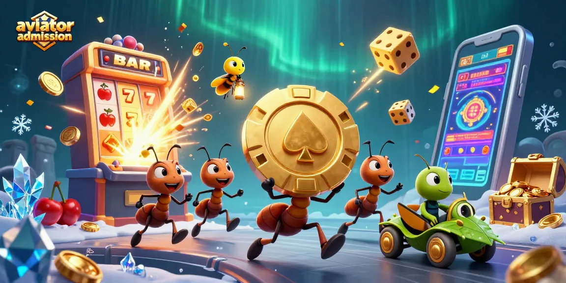 Play aviator admission in a party atmosphere with animated casino characters and vibrant game elements.