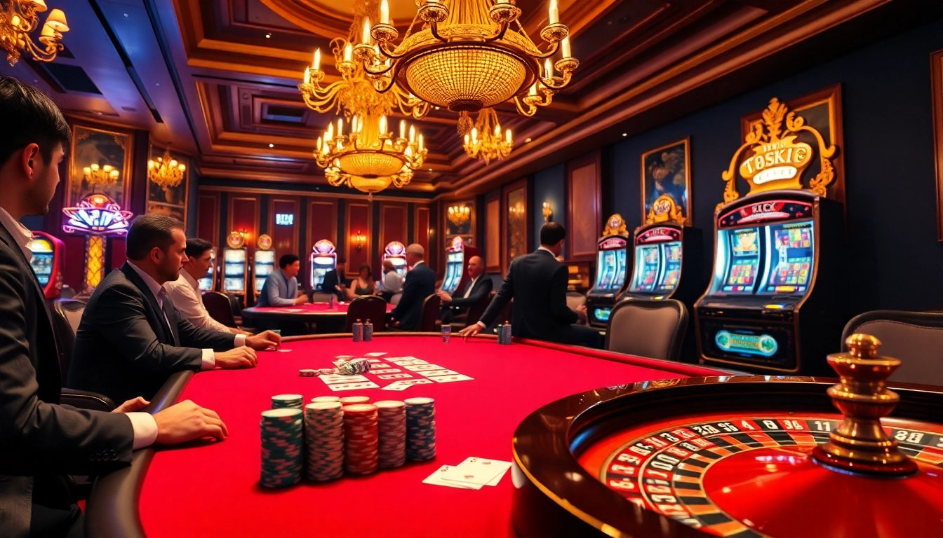 Engaging players in the thrilling 88i game surrounded by luxurious casino elements.