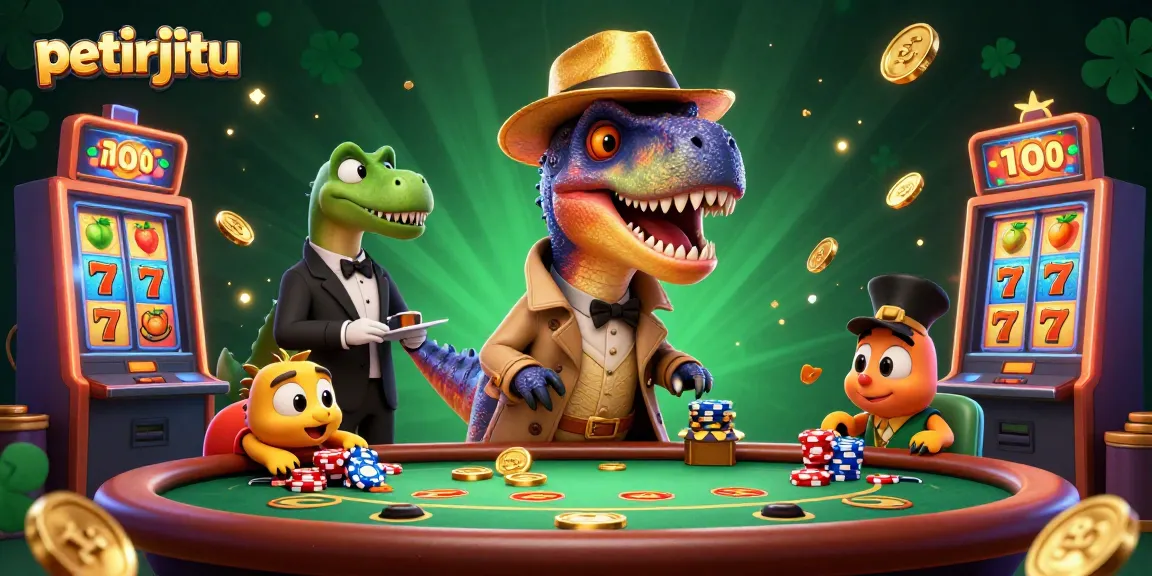 Petirjitu menghadirkan suasana kasino dengan velociraptor di meja blackjack, mencuri perhatian di dunia perjudian.