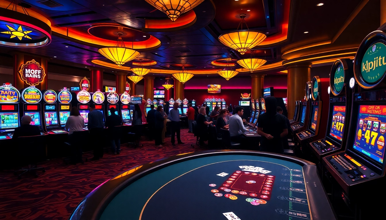 Experience the thrill of gaming at KTPJITU's vibrant casino, featuring exciting slot machines.
