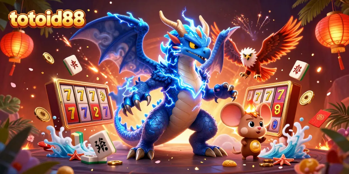 Experience thrilling slots at totoid88 with vibrant characters, cinematic details, and dynamic elements.
