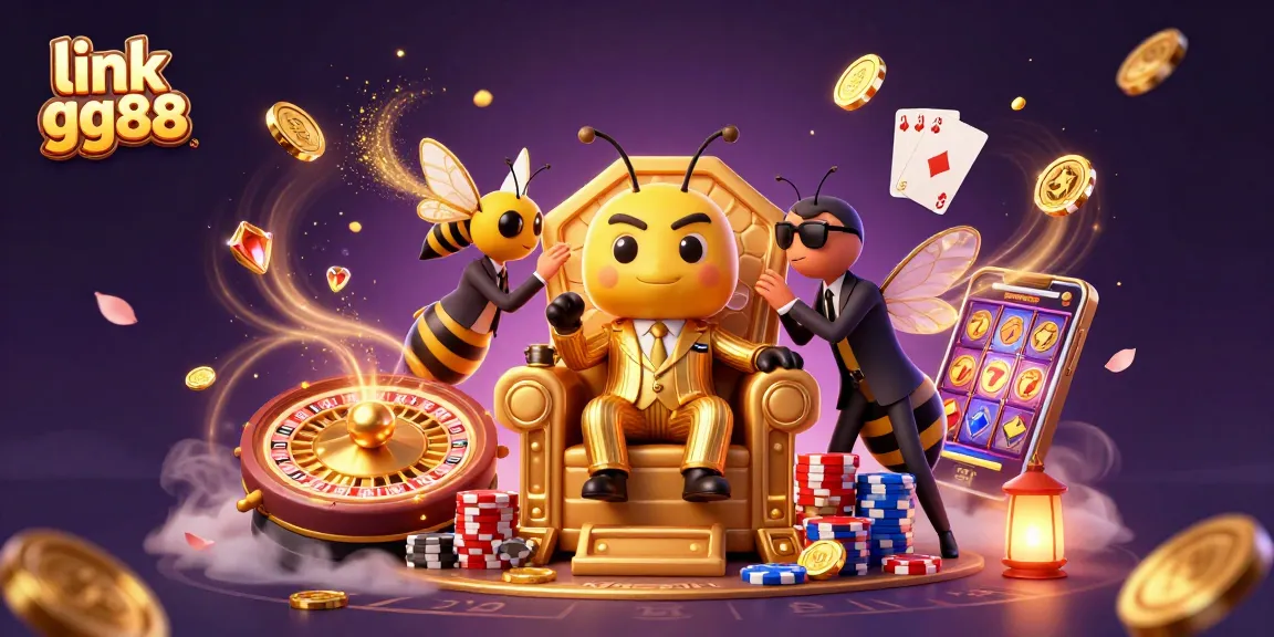 Experience thrilling games at link gg88 with vibrant 3D illustrations capturing casino excitement.