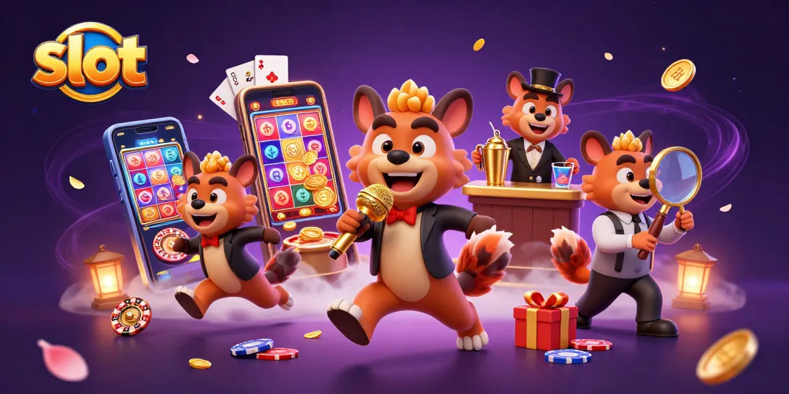 Menampilkan slot dengan kesenangan kurus dalam kasino komedi, dimainkan oleh hyena yang lucu.