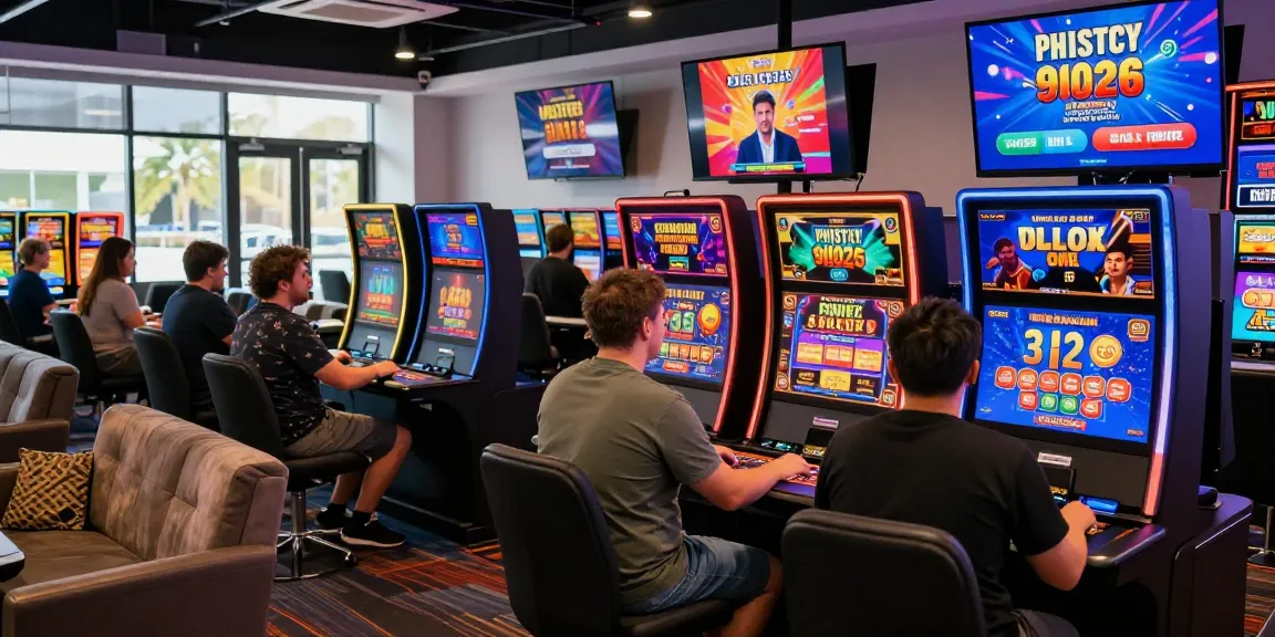 Players enjoying various games at the best online casinos in Australia, displaying vibrant atmosphere and modern gaming technology.
