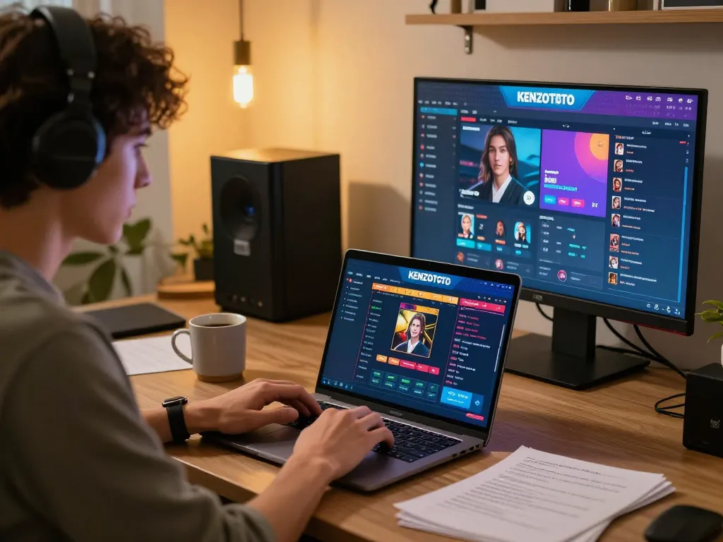 Terlibat dalam perjudian online KENZOTOTO sambil fokus pada strategi permainan di lingkungan rumah yang nyaman