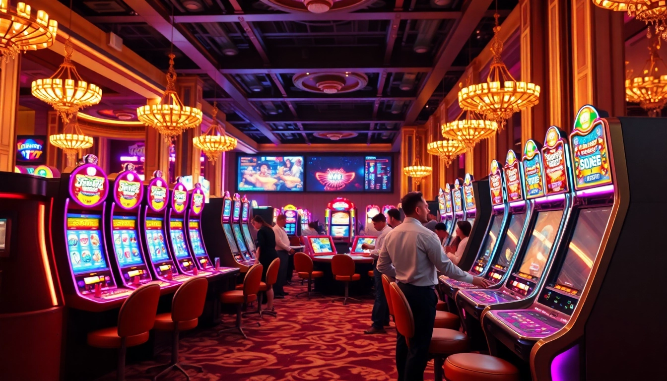 Ein aufregendes casinospielen in einem luxuriösen Casino mit spannenden Spielen.