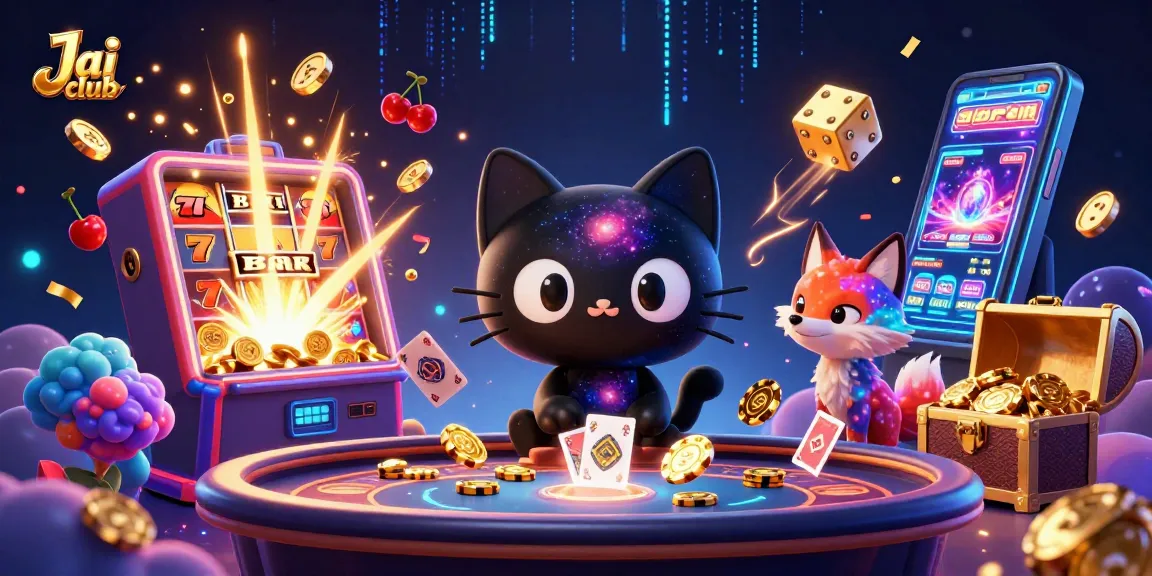 Engage with Jai club's thrilling games in a vibrant cosmic casino adventure.