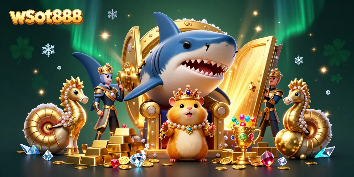 Menangkan hadiah di wslot888 dengan rajanya hamster emas dan sekutu laut yang megah.
