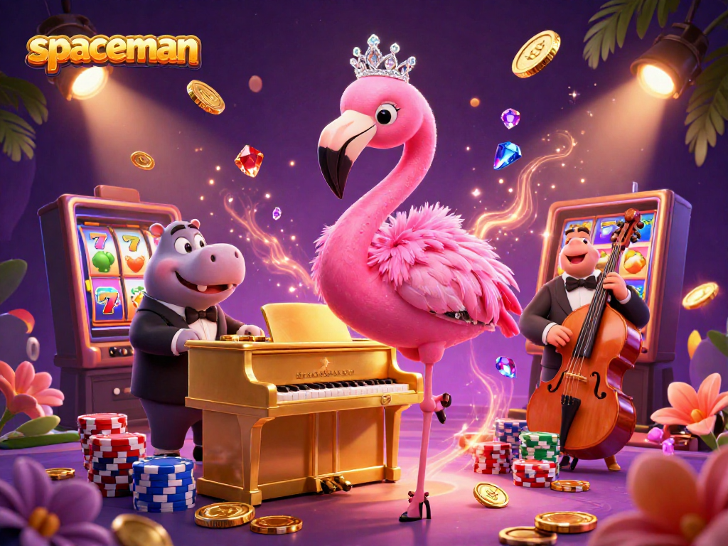 Engage in the fun with the spaceman slot machine featuring vibrant characters and dynamic casino elements.