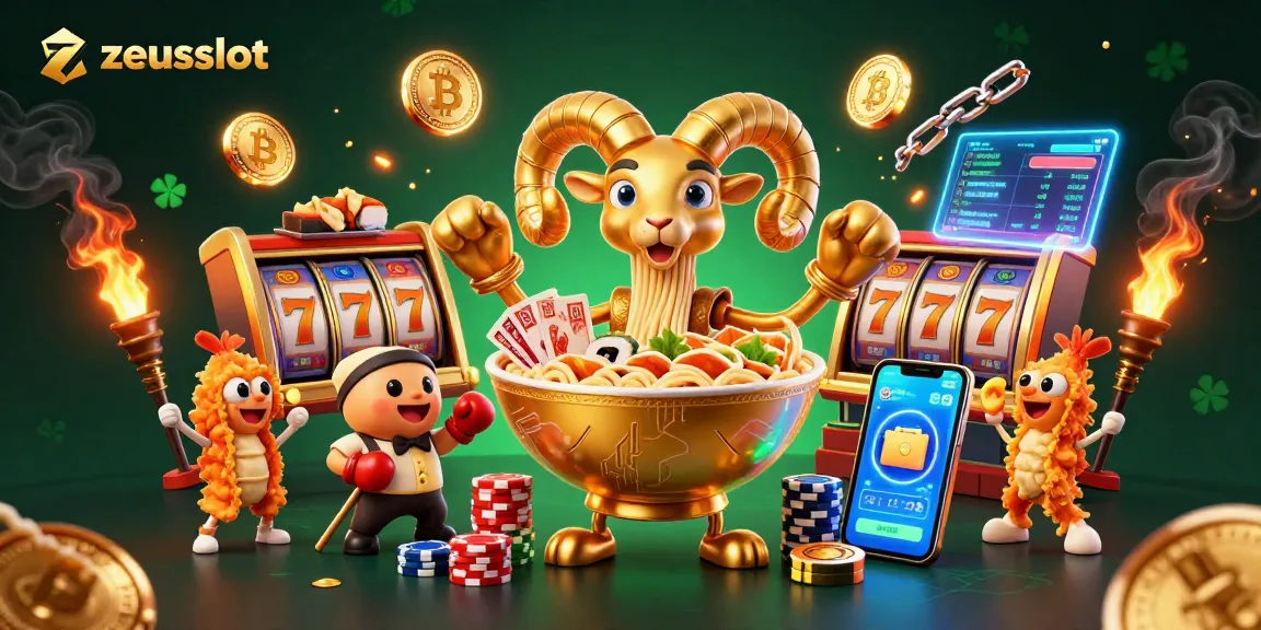 Play zeusslot with dynamic characters and vibrant casino elements in an engaging 3D scene.