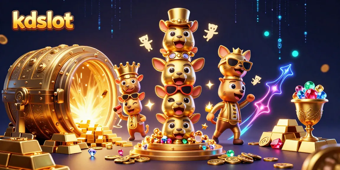KDSlot captivates players with a vibrant casino experience, featuring unique character designs and dynamic gaming elements.