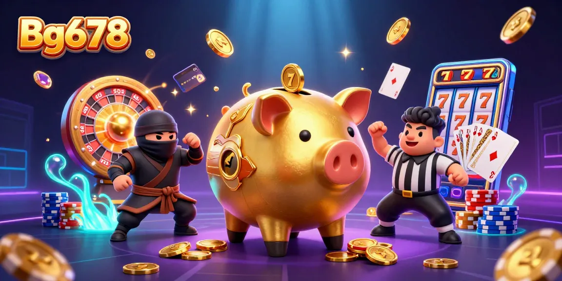 Experience thrilling gaming moments with Bg678 featuring energetic characters and dynamic casino elements.
