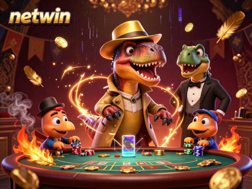 Experience high-stakes gaming with netwin as a velociraptor card counter at play.