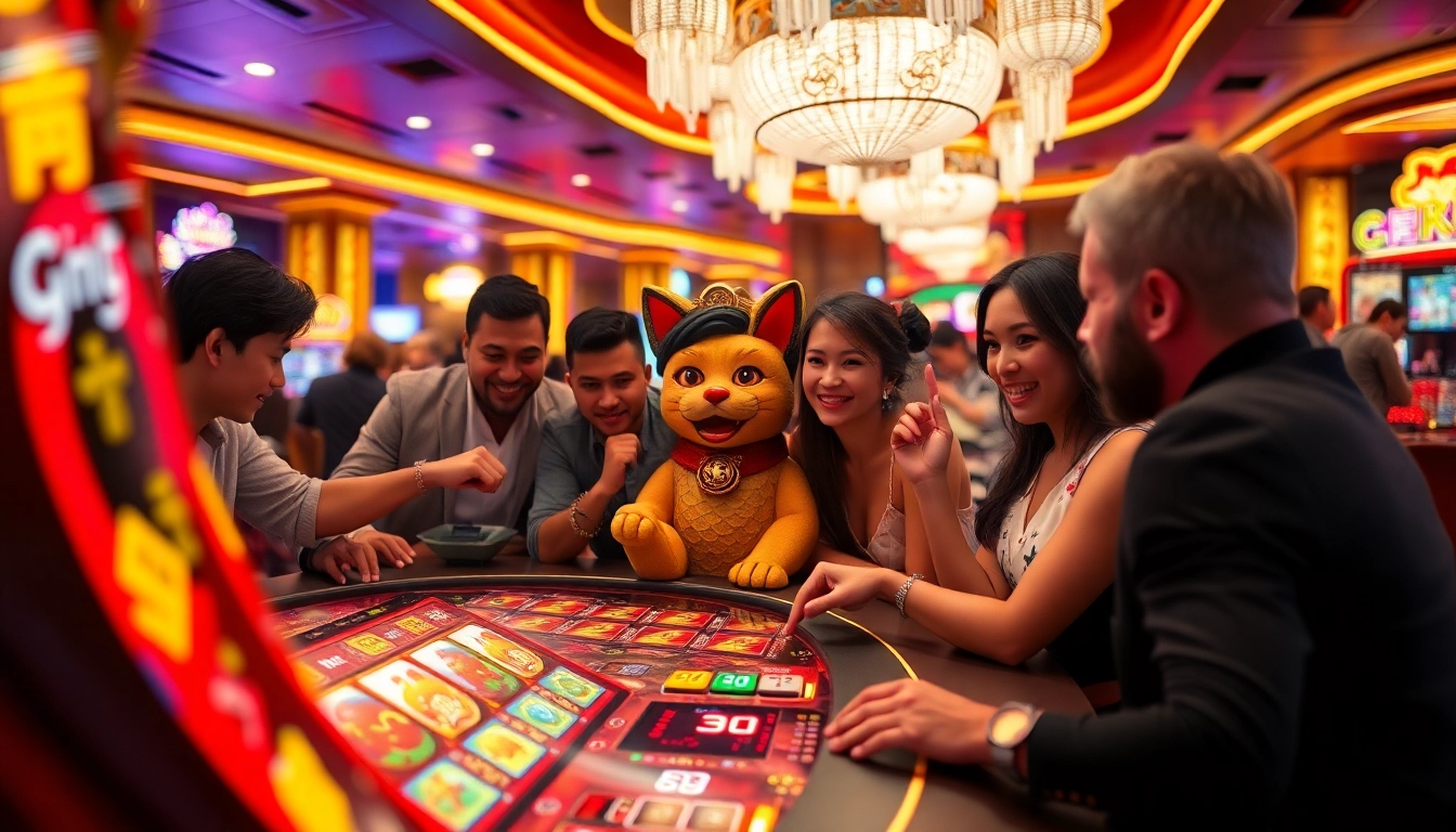 Experience the thrill of Lucky Neko PG Soft ทดลองเล่น at an exciting casino game table.