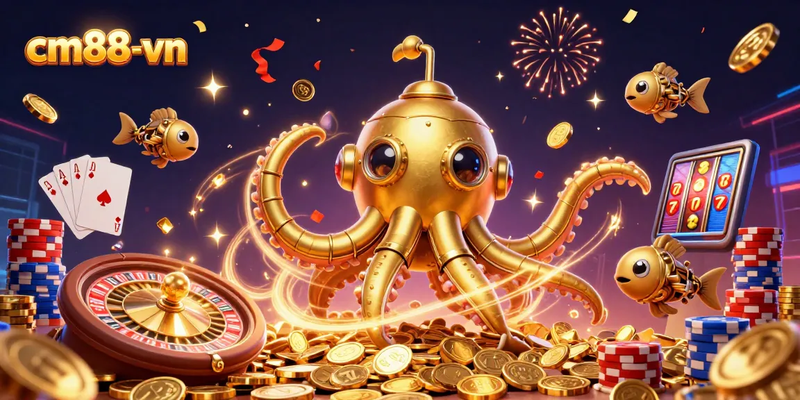 Experience thrilling winnings at cm88-vn with stunning visuals of a vibrant casino scene.